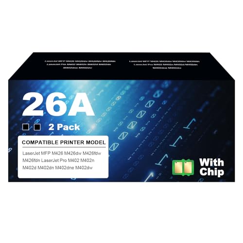 Toner HP 26A CF226A compatible noir pack de 2 cartouches LaserJet Pro M402 et M426