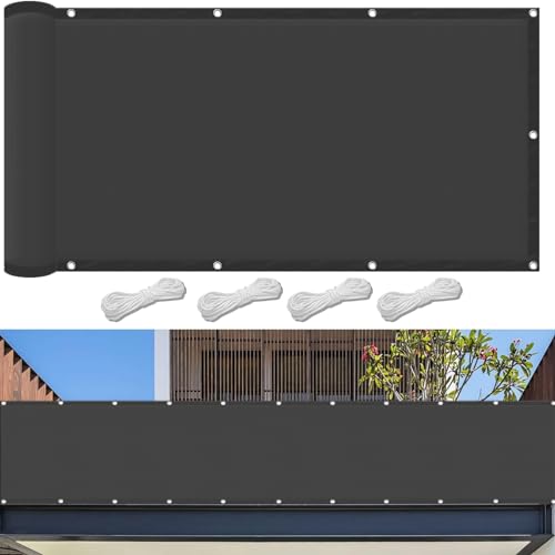 Vela de Sombra con Cuerdas 150 x 210 cm Protección Solar, Protección Rayos UV 98% Vela de Sombra Exterior Toldo Rectangular con Ojales y Cuerdas de Sujeción para Pérgola, Gris Oscuro