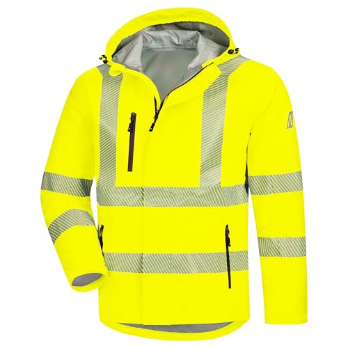 Nitras Warnschutz Regenjacke MOTION TEX VIZ PLUS, gelb, Größe L