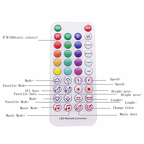 Image of SP611E Bluetooth Controller with Dual Signal Output Ports for LED Pixel Strip /3 Keys Button /IR 38Key Remote Control /Built-in Mic for WS2812B WS2811 (without Supply and LED Strip)