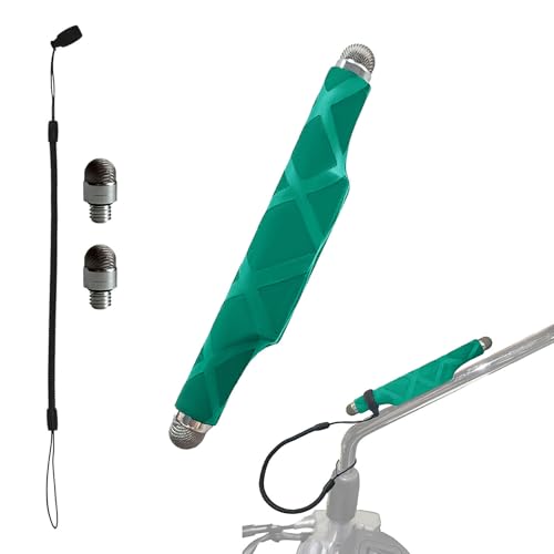 WAITREE グローブのまま操作 タッチペン バイク用 【交換用ペン先2個付き】 【金属プレート付き】 【ハイプロテクションシート付き】 【紛失防止ストラップ付き】 スマホ スタイラスペン 強力磁石でしっかり固定 バイクスマホホルダー対応 バイク用スマホアクセサリー