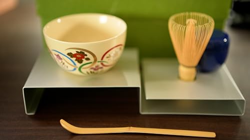 all day i eat like a shark Made In Japan Complete Matcha Set - Authentic Japanese Design Matcha Tea Set with Whisk, Bowl, Scoop, Matcha Storage Container and Stand (Navy Matcha Storage Container)