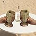 Radicaln Marble Wine Glasses Set of 2 Handmade Green Onyx 5