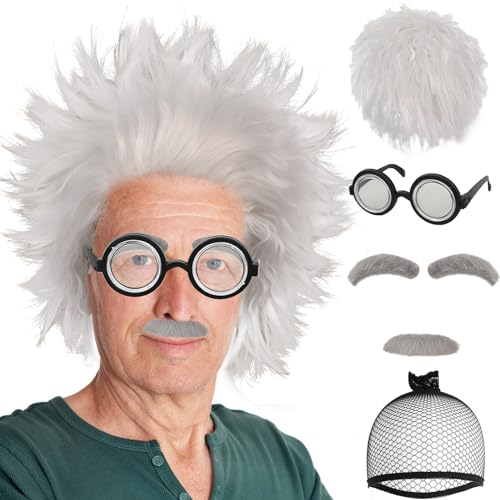IMEYLE 6 Pcs Set Old Man Wig