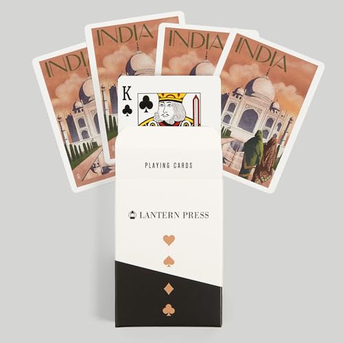 Baraja de cartas Póker estilo Taj Mahal India miniatura 6