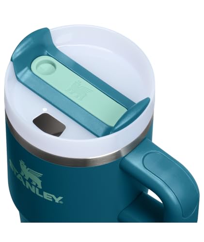 Image of STANLEY Quencher H2.0 Tumbler with Handle and Straw 20 oz | Flowstate 3-Position Lid | Cup Holder Compatible for Travel | Insulated Stainless Steel Cup | BPA-Free | Coastal Teal