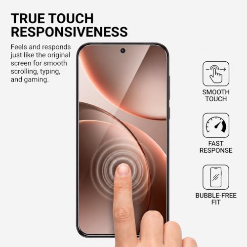 Image of Tempered Glass for Oppo Find X9 Pro and Oppo Reno 15 Pro (6.78 Inch) | Full Glue Edge to Edge Coverage | Optical In-Display Fingerprint Unlock | Bubble Free Installation