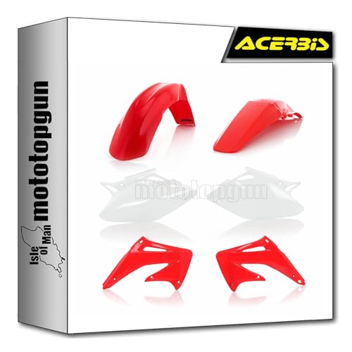 Cache carenage argent robuste Acerbis protégeant le cadre de Honda CRF 450 R 02-03