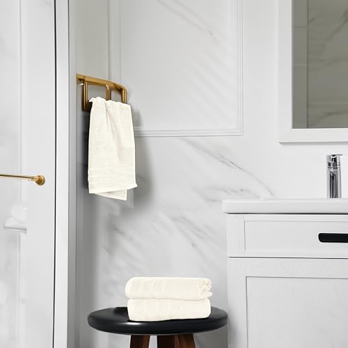 Image of Tens Towels Pack of 6 Hand Towels, 100% Cotton, Lighter Weight, Quick to Dry, 16 x 28 Inches, Super Soft & Absorbent, Perfect for Bathroom & Kitchen, Cream
