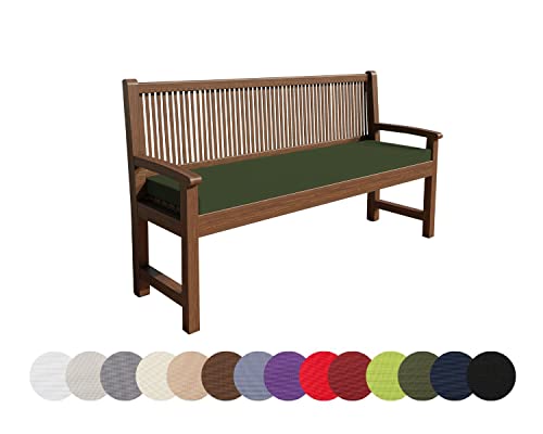 chilly pilley Coussin Impermeable De Banc Housse Amovible Lavable Zip avec Passants Coussin pour...