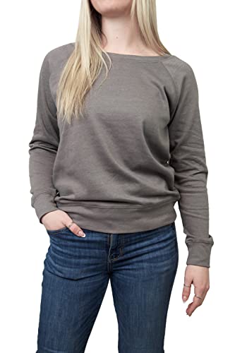 Image of Chin Up womens Raglan Pullover With Coverstitch