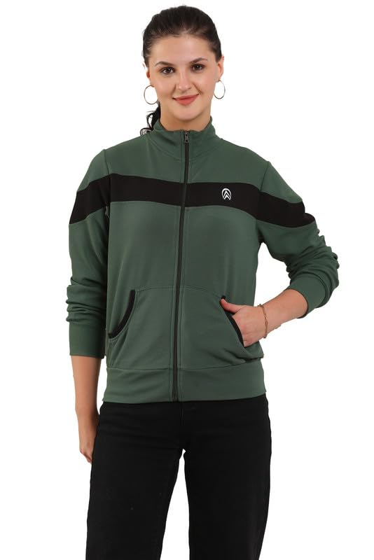 Jhoomantroo Women's Atheletic Gym Running Sports TrackJacket | Regular Casual Fit | TrackJacket for Girls & Women-picture-25