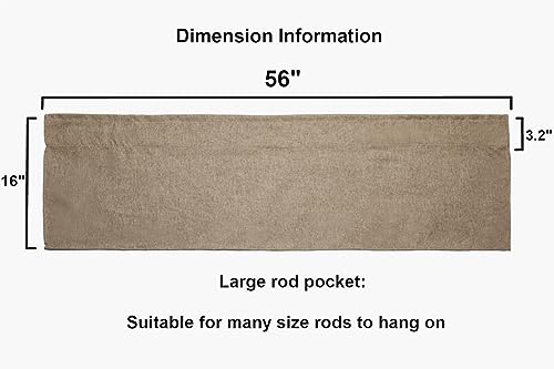2-Pack-Burlap-Window-Valances-Farmhouse-Design-Window-Treatment-Lined-Decor-Curtains-Rod-Pocket-Valances-for-KitchenLiving-Room-16-x-56-Brown 2 Pack Burlap Window Valances Farmhouse Design Window Treatment Lined Decor Curtains Rod Pocket Valances for KitchenLiving Room 16 x 56 Brown