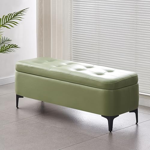 Moderna otomana acolchada para dormitorio, banco acolchado de piel sintética, asiento de entrada Slish y mesita de noche Sto Solut Ele para sala de estar