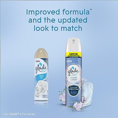Glade Air Freshener Room Spray, Clean Linen, 8.3 oz, 6 Count - image 8