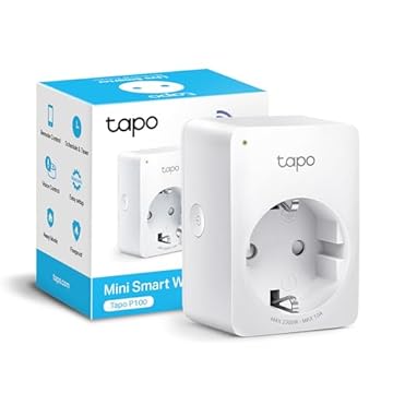 Tapo P100 Presa Intelligente WiFi Smart Plug, Compatibile con Alexa e Google Home, Programmazione, Controllo Remoto tramite APP, 10A, 2300W