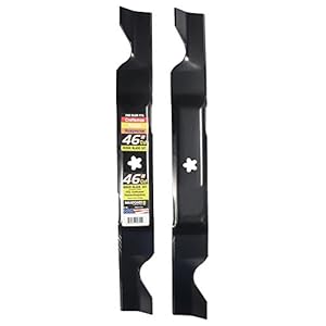 MaxPower 561739B 2-Blade Set for 46″ Cut Craftsman, Husqvarna, Poulan Replaces 405380, 532-405380, PP21011,Black