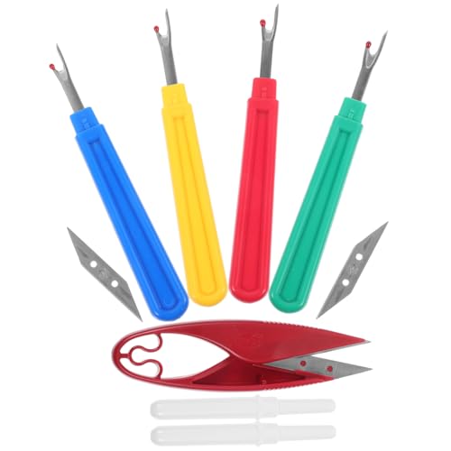 KALLORY 1Set Nonslip Seam Ripper Sewing Accessories Durable Thread Remover and Cutter Tool Kit for Easy Embroidery and Stitch Removal for DIY Craft Projects