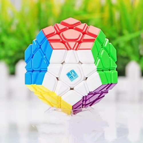 CuberSpeed Moyu Megamin V2 m Magnetic stickerless Speed Cube moyu meilong megamin m v2 Magnetic Cubing Classroom Meilong 12-Side 3x3 Pentagonal Dodecahedron Speed Cube image 2