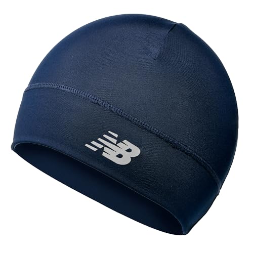 New Balance Lightweight Running/Athletic Skullcap Hat Beanie Cap Navy
