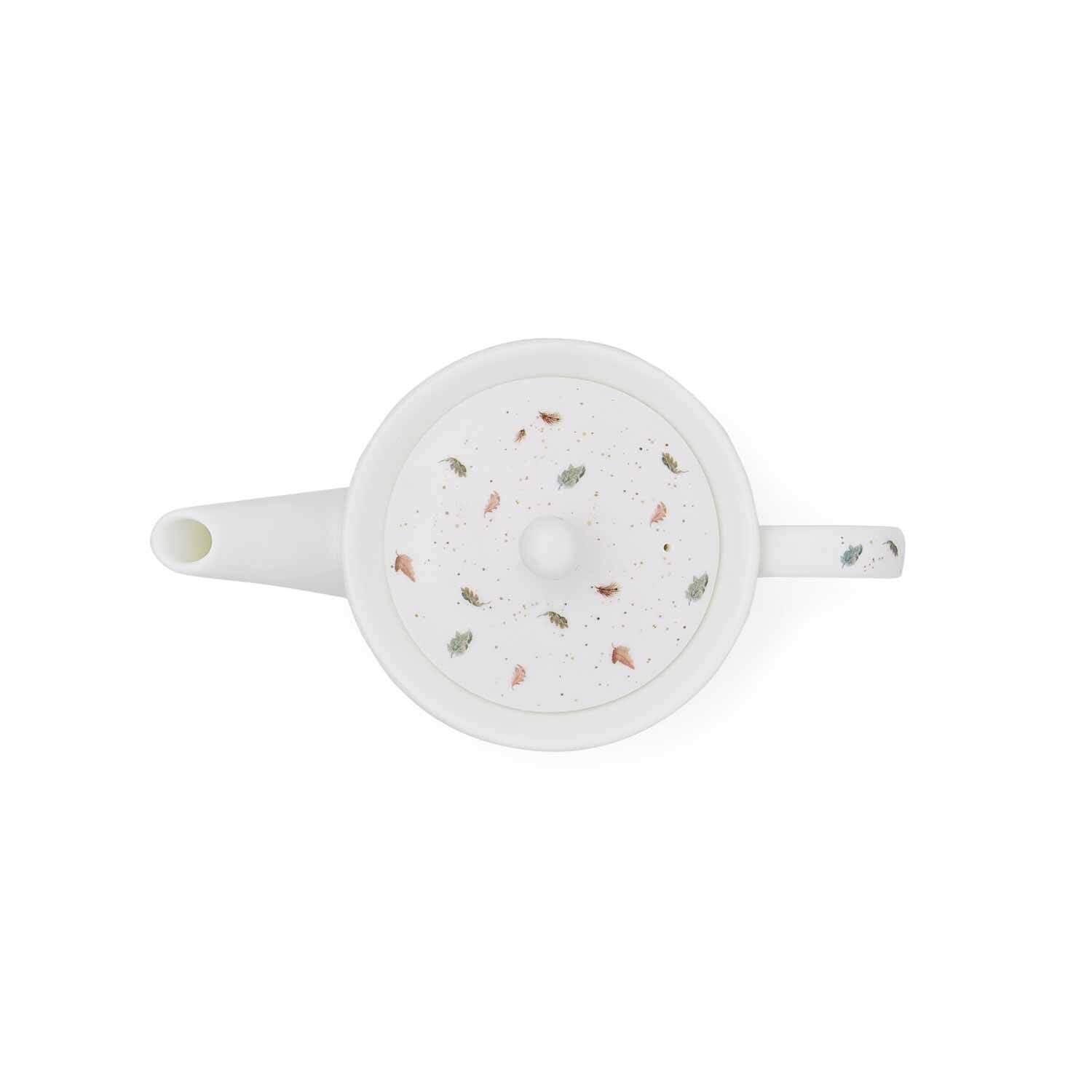 RW WN4090-XT Royal Worcester Wrendale Designs China Théière en céramique Motif hérisson et souris Blanc