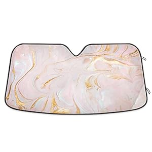 Rosa Gold Marmor Windschutzscheibenabdeckung