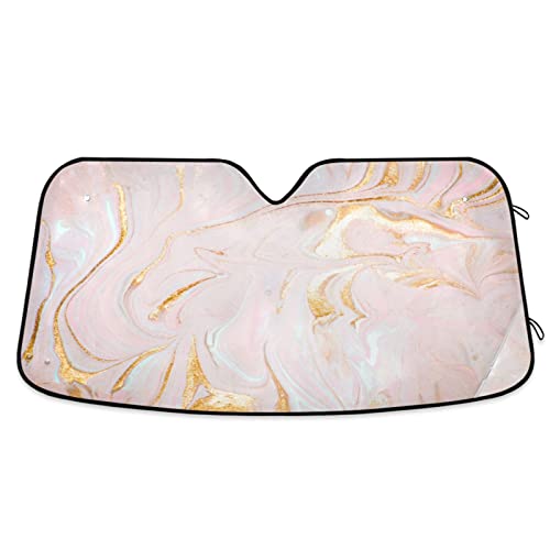 Rosa Gold Marmor Windschutzscheibenabdeckung