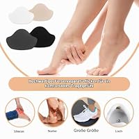 Flintronic 8 Paar Sneaker Reparatur Patch, Fersen Patch, Schuhe Ferse Reparatur Sneaker, Leder Fersenschutz, Fersenpolster Reparatur für die Meisten Arten(Groß+Klein),Schwarz+Weiß+Dunkelgrau+Beige – Ansicht 3