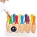 LIOOBO 1Set Colorful Bowling and Indoor Bowling for Family Fun and Skill Development Playthings
