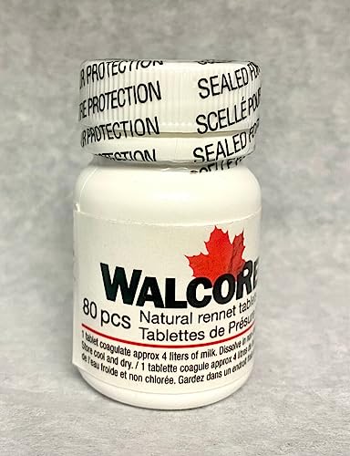 Natural Animal Rennet Tablets 80 count Bottle