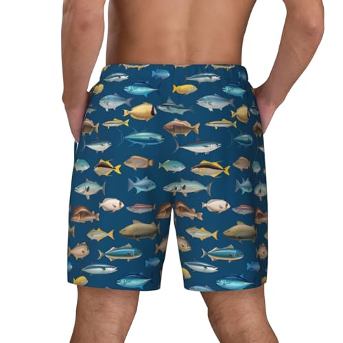 Mens Swim Trunks with Compression Liner Board Shorts Quick Dry Beach Shorts4