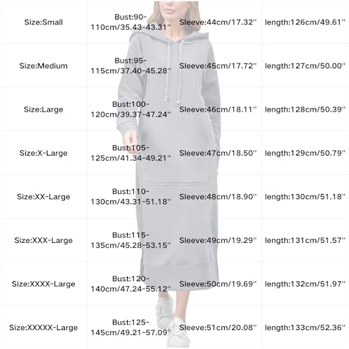 Long Hoodies for Women Plus Size Fleece Pullover Hoodie Dress Long Sleeve Hoodie Jacket Maxi Dress with Pocket2