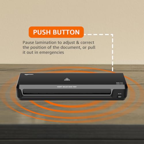 Image of Amazon Basics Hot & Cold A3 Thermal Laminating Machine /Laminator A303 | Fast 2-Min Warm-Up | Slide-Push Button | Durable Thermostats | Dual Light Indicators | for Photos, IDs, Documents, Certificates