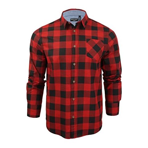 BRAVE SOUL 'Jack' Long Sleeved Flannel Shirt Cover