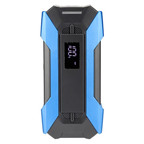 Démarreur de Voiture 1500 A 12 000 MAh, Démarreur de Saut de Voiture Portable, Boîte de Saut de Batterie Automatique avec Lumière LED Port USB de Type C pour Moteur 7 L Gaz