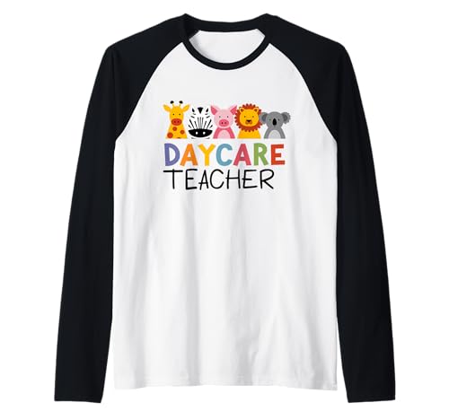 Maestro de guardería Cuidado infantil Proveedor de guardería Guardería para niños pequeños Camiseta Manga Raglan