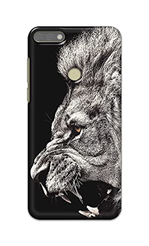 Image of Roaring Lion Hard Back Case Cover for Honor 7C / Huawei Y7 Prime (2018) / Huawei Y7 (2018) / Nova 2 Lite Back Cover -(J5) VNS2225