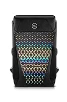 Dell Gaming Backpack 17, 17 inch Laptop Bag – Water-Resistant Black with Rainbow Reflective Front, 49 × 32.5 × 17 cm, 3-Year Warranty