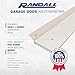 Randall Manufacturing Co., Inc | Garage Door Weatherstrip Door Seal | 7 Feet | Dual Vinyl | for Top or Sides | White | for All Types of Garage Doors | Seals Out Drafts | (Extra Wide White)
