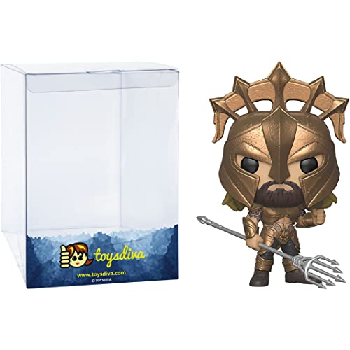 Arthur Curry As Gladiator: P O P ! Heroes Vinyl Figurine Bundle With 1 Compatible 'Toysdiva' Graphic Protector (244-31176 - B)