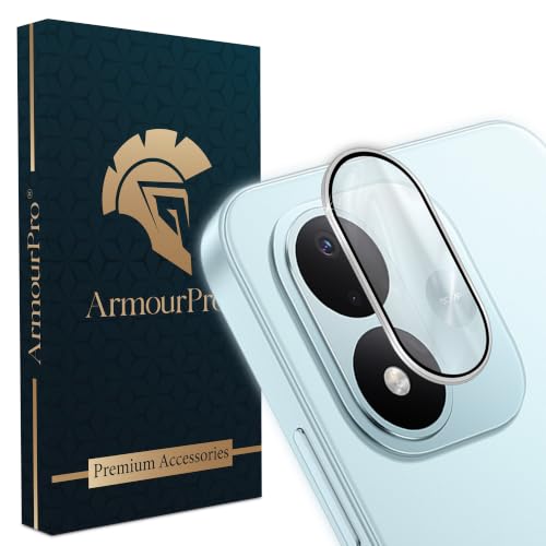 Image of ArmourPro Camera Lens Protector for Redmi Note 17 Tough HD Individual Aluminum Alloy Rings 9H Camera Cover, Scratch-Resistant,Camera Lens Protection| Silver, 1 Pack