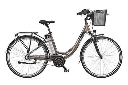 E-Bike Damen 28 Zoll Elektrofahrrad - 3-Gang Shimano Nabenschaltung, Pedelec Citybike Alu mit Mittelmotor 250W /10,4Ah / 36V Sitzrohrakku,