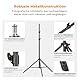K&F Concept Fotografie Lichtstativ, 280CM Metal Light Stand für Studio-Fotographie, Reflektor, Blitz & Video, einstell Beleuchtungstativ hoch mit Universal 1/4 Srew