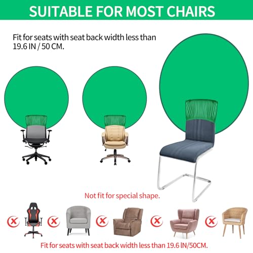Green Screen,Upgrade 56 in Portable Green Screen Chair Attachment,Collapsible Small Green Backdrop Kit,Chroma Key,Background Screen for Streaming Photography Gaming Zoom Video Chats and Meeting