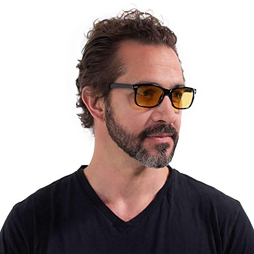 VITENZI Night Vision Glasses for Men and Women Anti Glare Safety for Night Day Driving HD Yellow Tinted Sunglasses Prato2