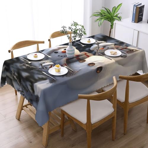 Nappe de Noël imperméable pour éviter les taches de sauce de fête - 3