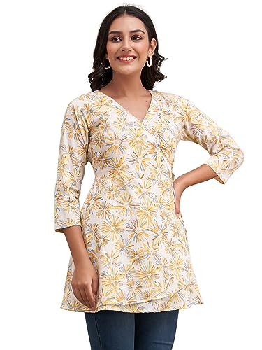 Image of feranoid Women Cotton Angrakha Kurti