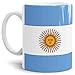 Produktbild Tassendruck Flaggen-Tasse Argentinien - Kaffeetasse/Mug/Cup - Qualität Made in Germany