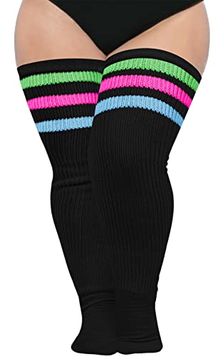 Image of Abodhu Plus Size Thigh High Socks for Thick Thighs Women- Extra Long Widened Extra Long Thick Knit