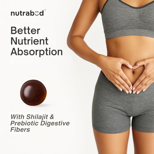 Image of Nutrabud Pure Shilajit /Shilajeet Gummies 100mg For Men, Women - 60 Gummies | Boosts Stamina & Improves Energy Levels | Tamarind Flavour Veg Gummy Supplement (60 Count (Pack of 1), Tamarind)